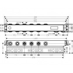  Corps d&apos;encastrement pour module thermostatique encastré avec 4 fonctions (15312180)