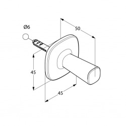  Crochet, chrome (5398405)