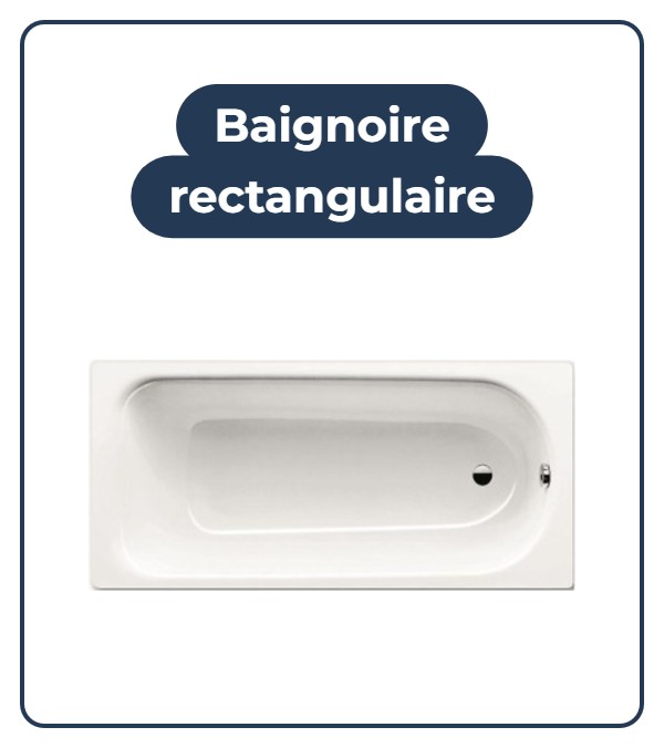 Baignoire rectangulaire