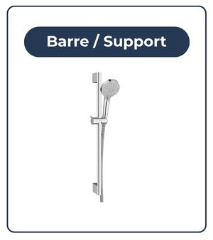 Barre ou support de douche avec douchette