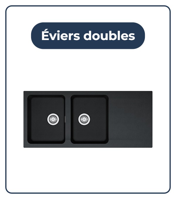 Éviers doubles